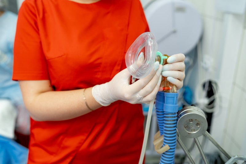 an anesthesiologist offering dental sedation.