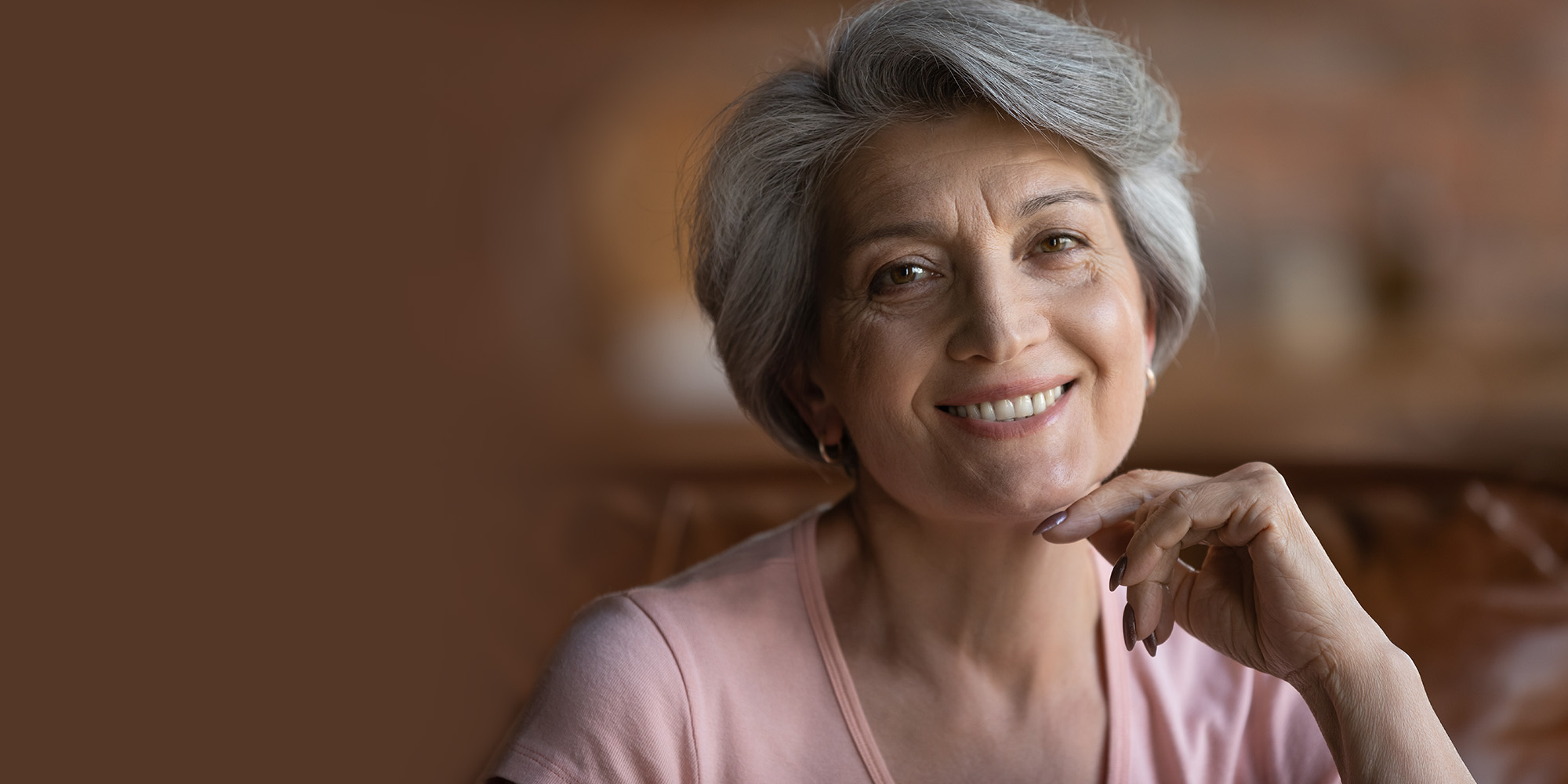 dental-patient-smiling after-gum-disease-treatment