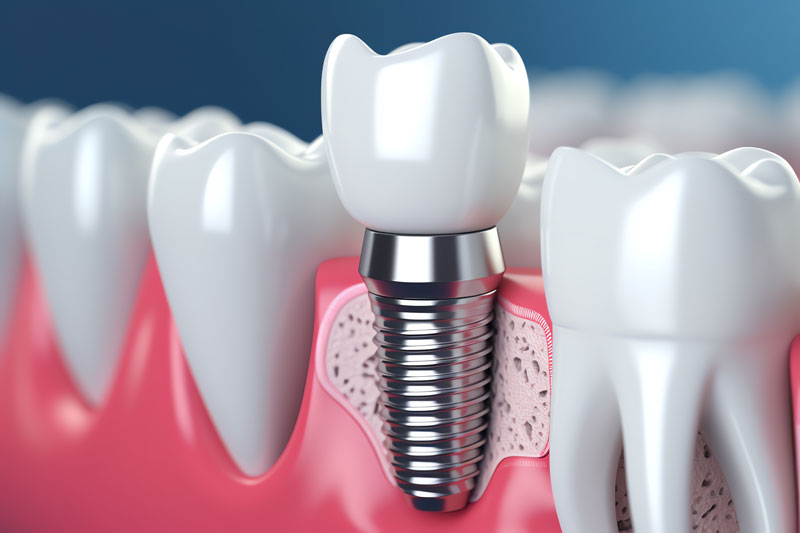 Generated photo of a dental implant